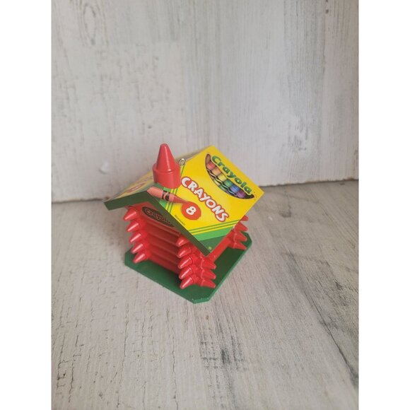 Hallmark colorful Schoolhouse Crayola ornament xmas - Picture 5 of 7